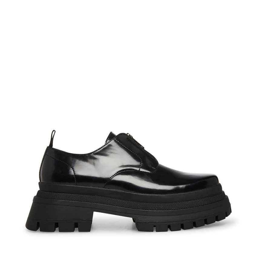 Zapatos Plataforma Steve Madden Zip Hombre Negras | ES SD9184